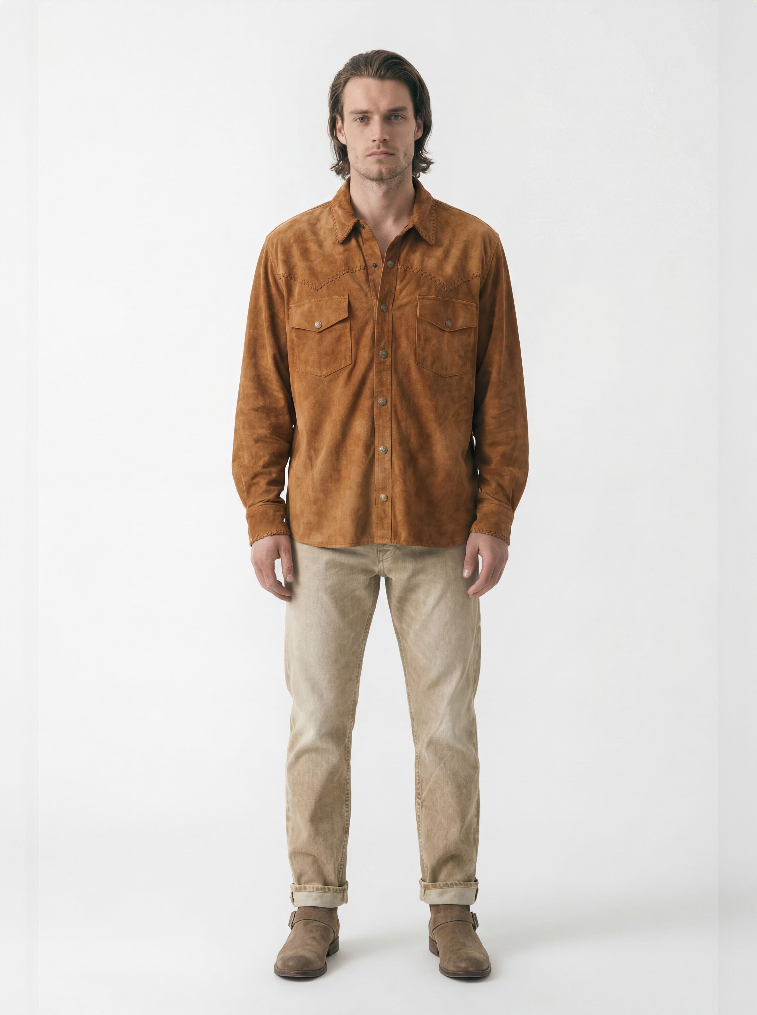 AM6005 CAMEL SHIRT