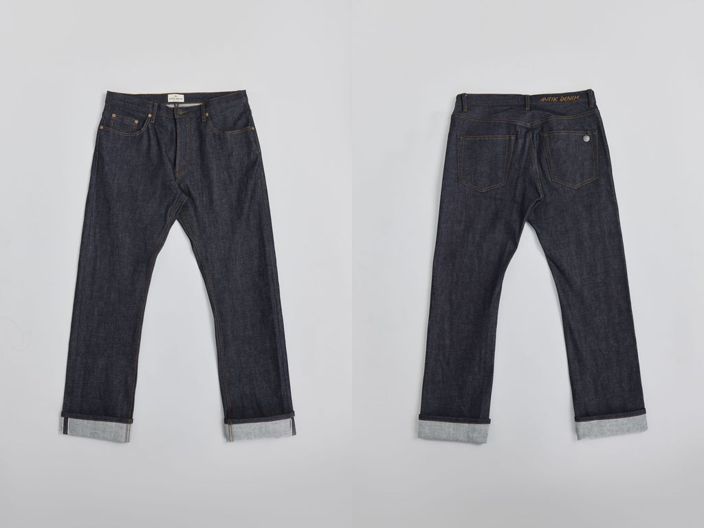 AM1001 RAW SLIM STRAIGHT JEANS