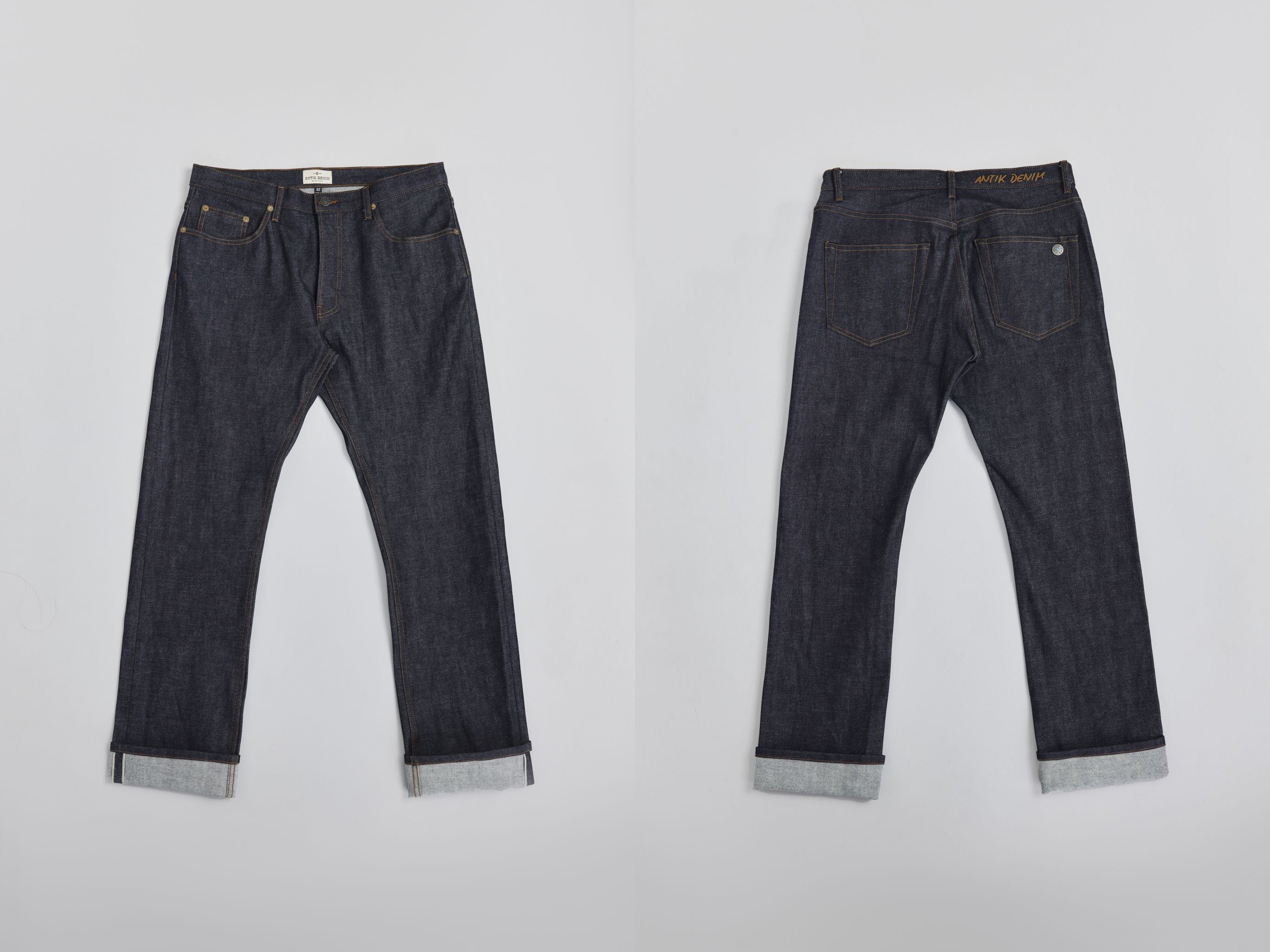 AM1001 RAW SLIM STRAIGHT JEANS