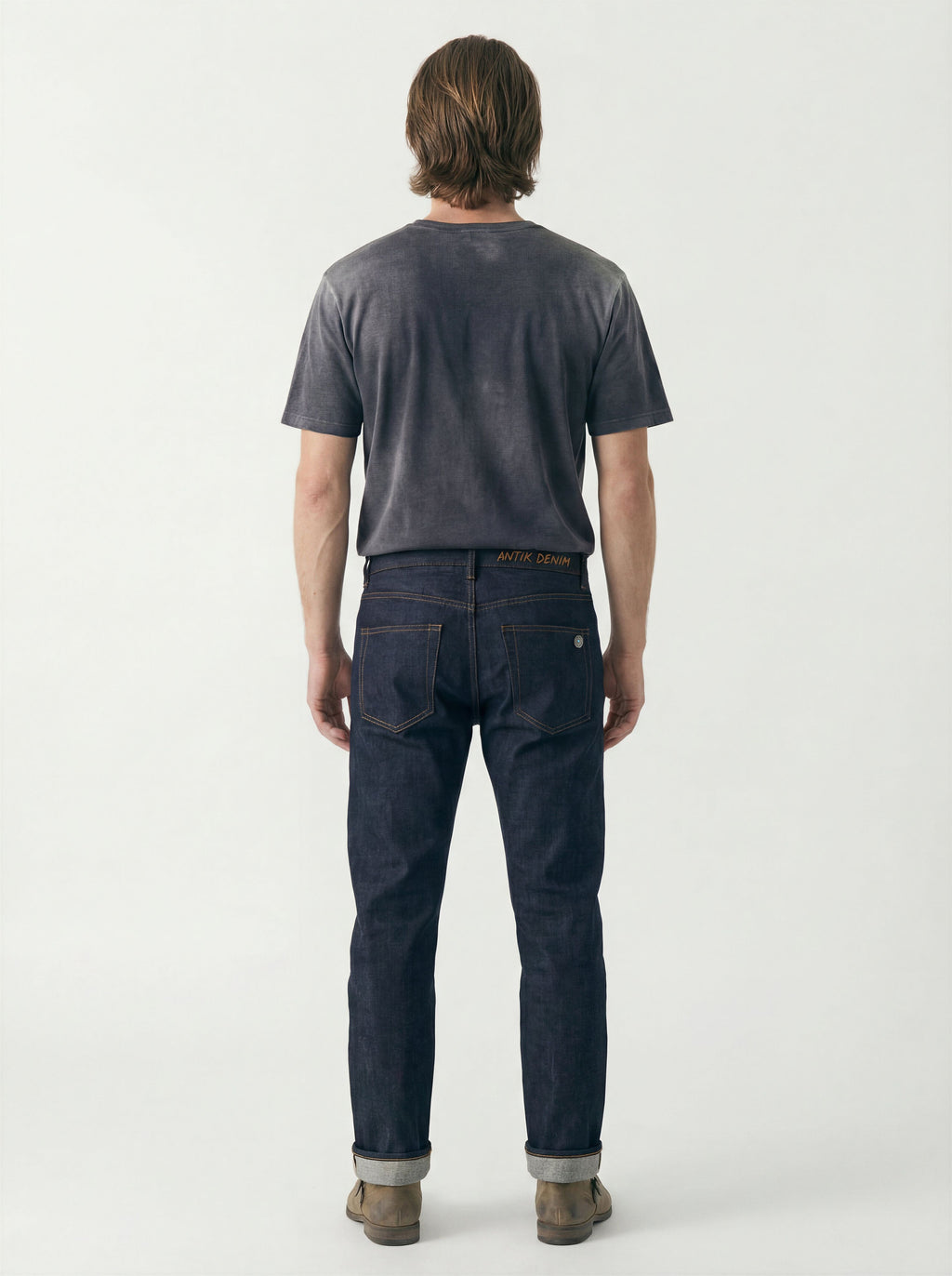 AM1001 RAW SLIM STRAIGHT JEANS