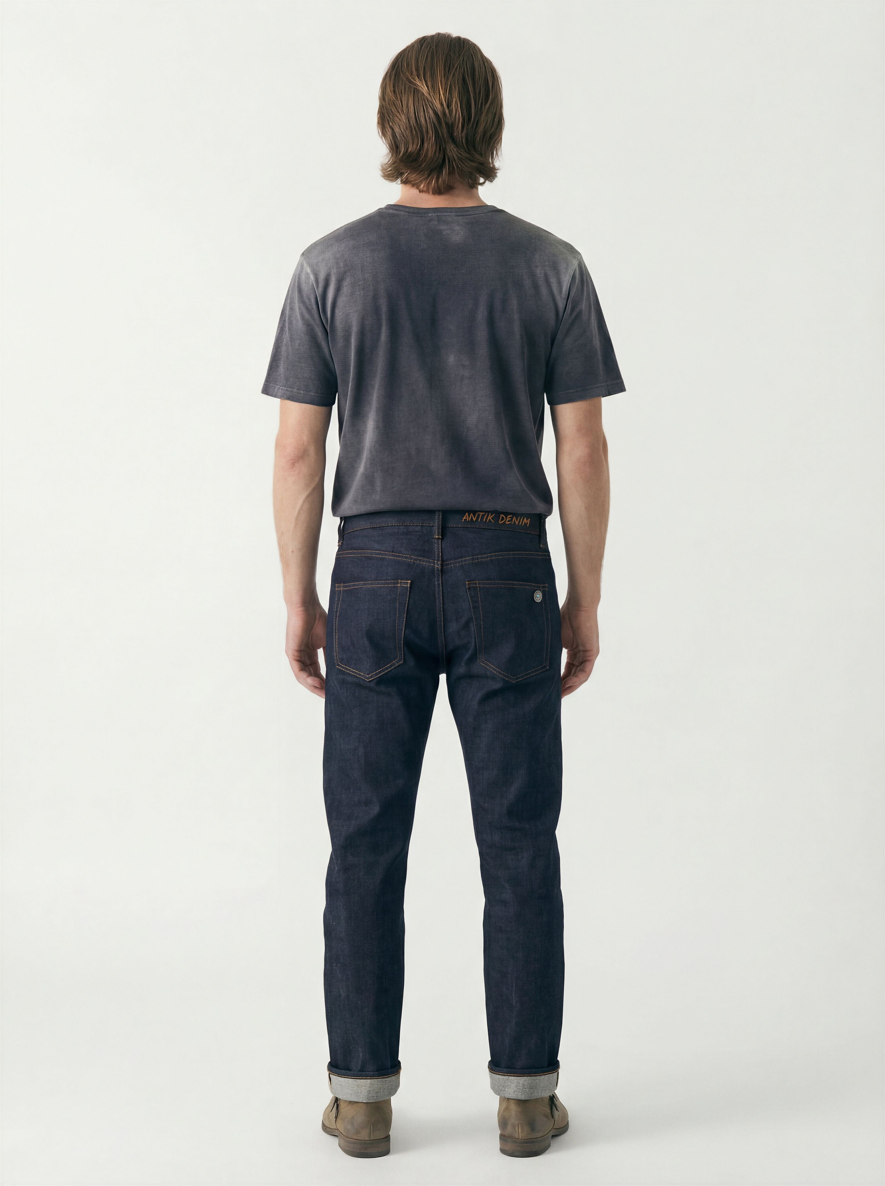 AM1001 RAW SLIM STRAIGHT JEANS
