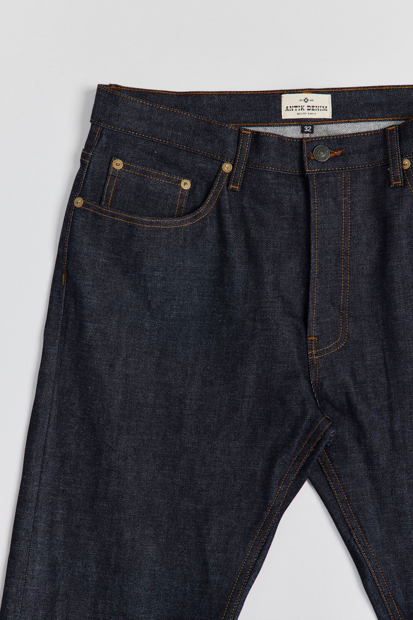 AM1001 RAW SLIM STRAIGHT JEANS