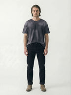 AM1002 RAW SLIM STRAIGHT JEANS