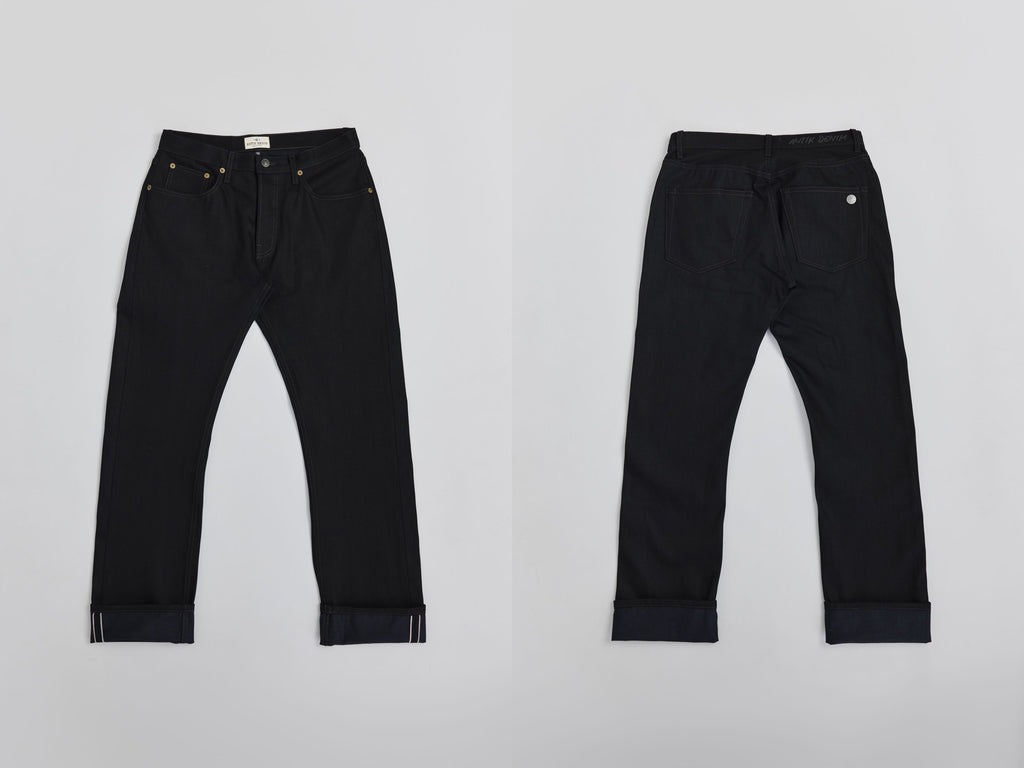 AM1002 RAW SLIM STRAIGHT JEANS