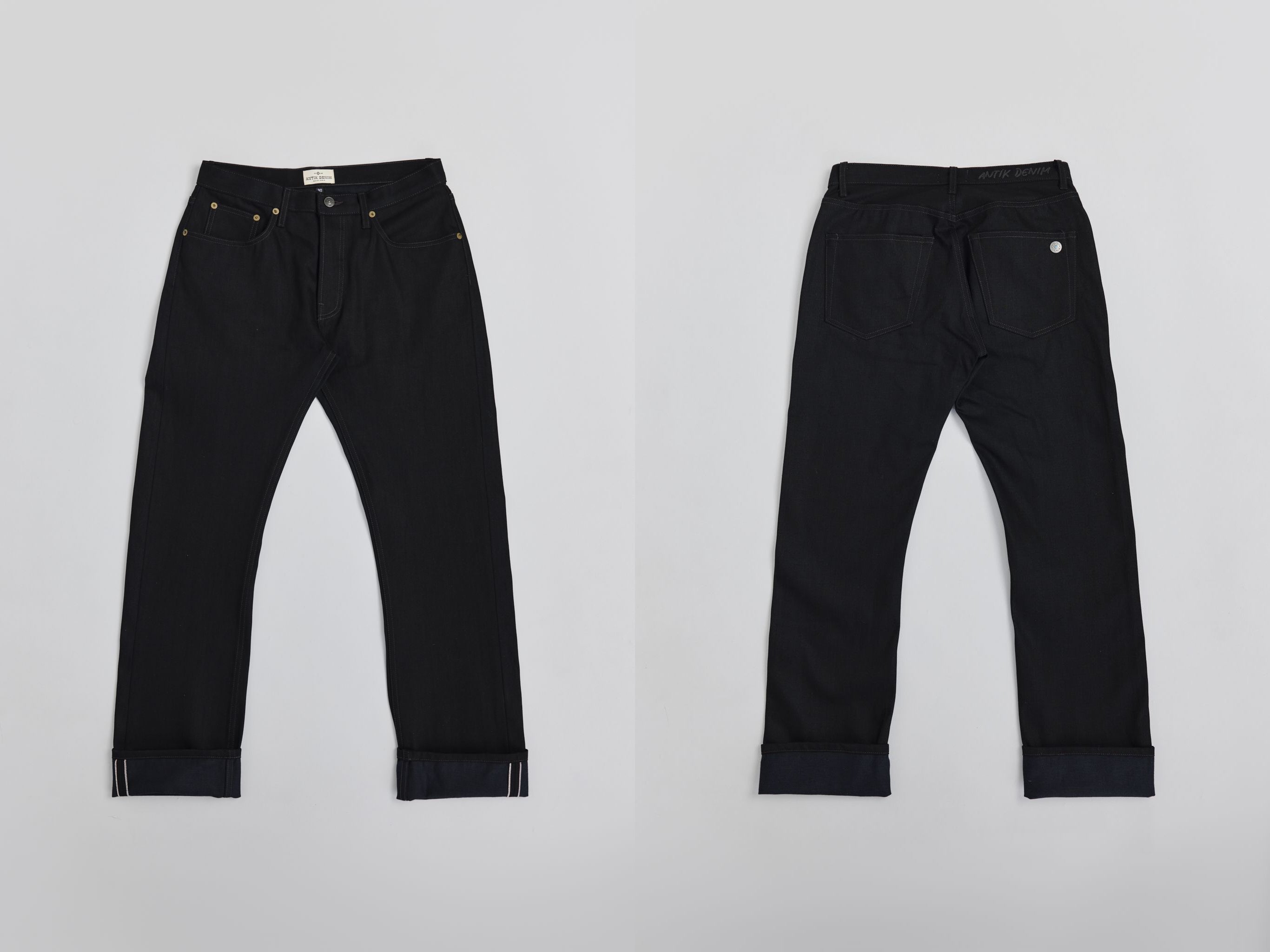 AM1002 RAW SLIM STRAIGHT JEANS