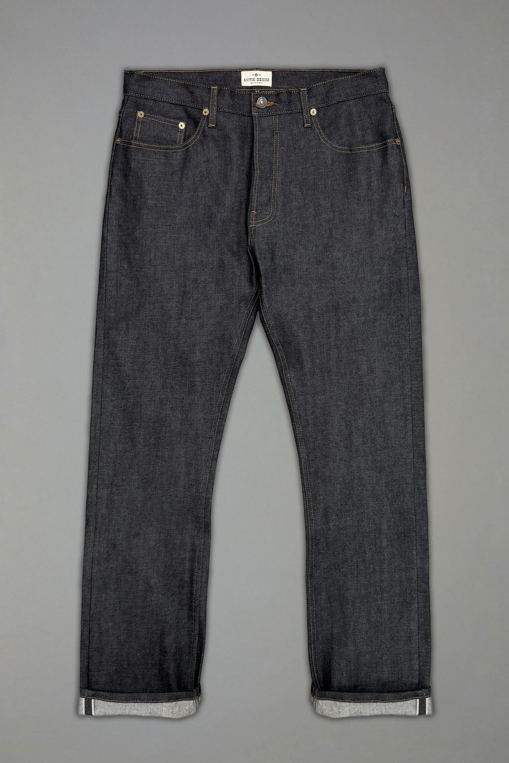 AM1004 RAW SLIM STRAIGHT JEANS
