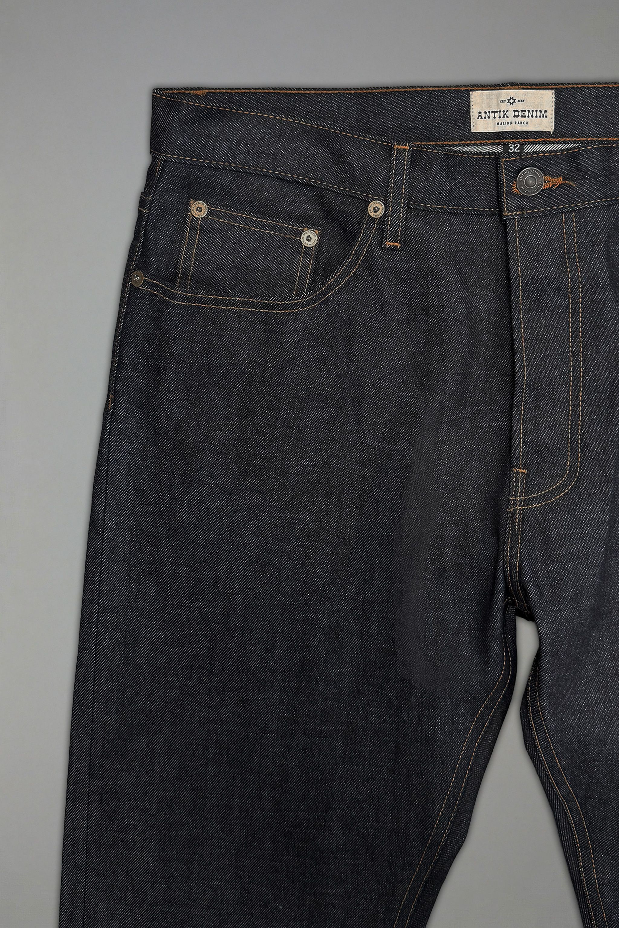 AM1004 RAW SLIM STRAIGHT JEANS