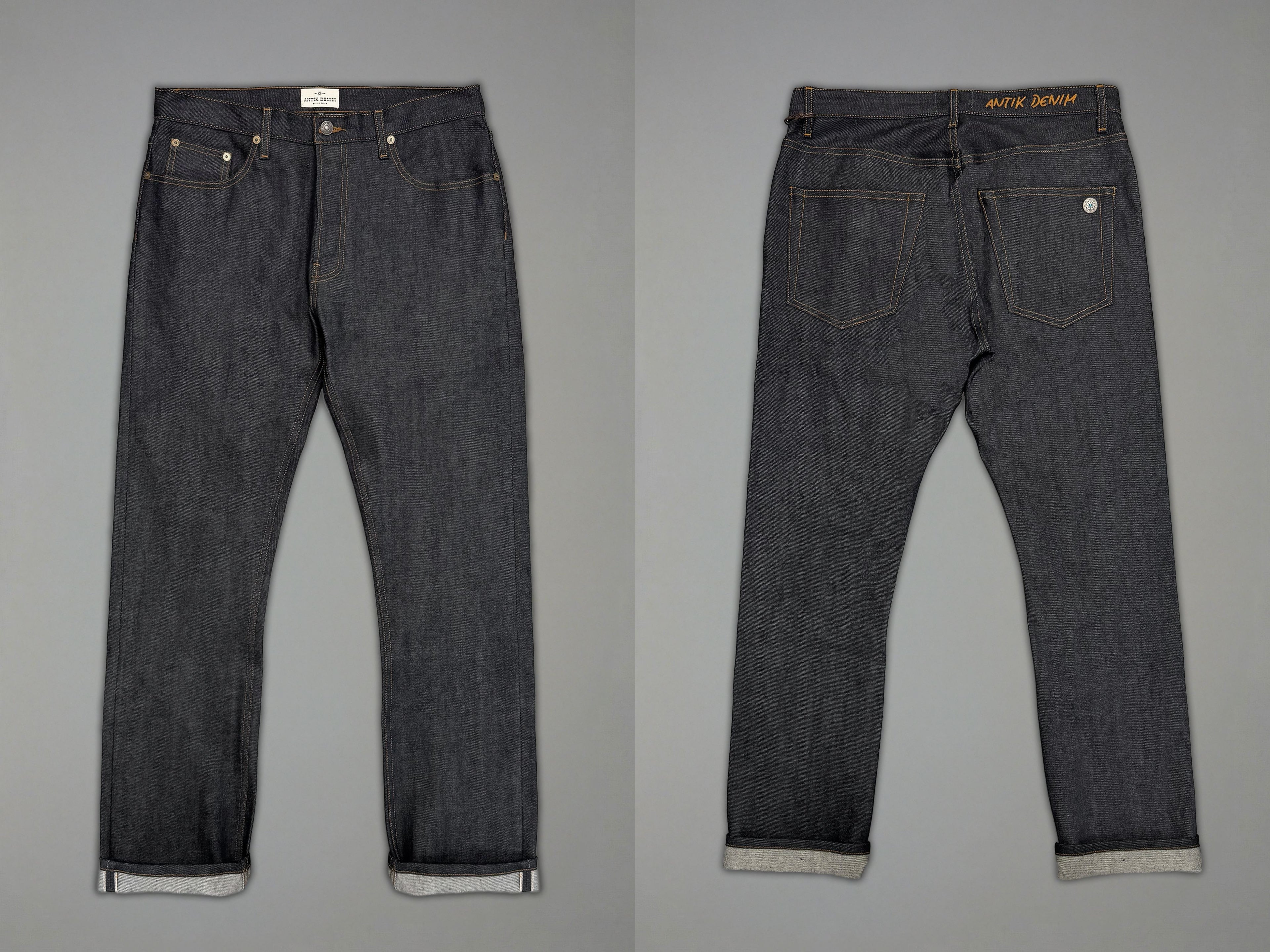 AM1004 RAW SLIM STRAIGHT JEANS