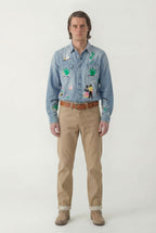 AM1003 RAW SLIM STRAIGHT JEANS