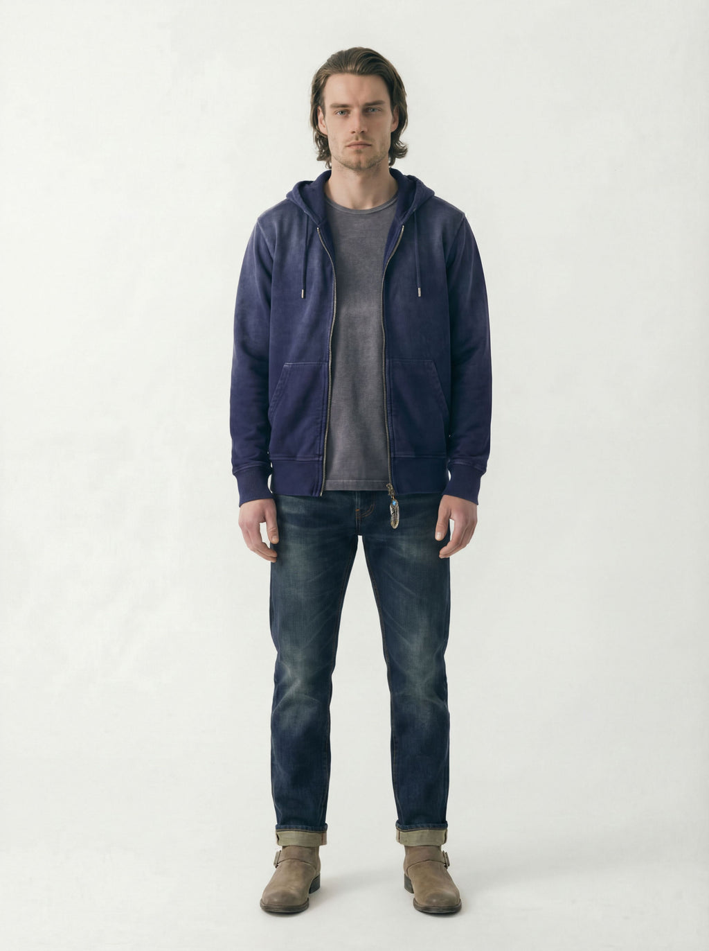 AM9800 NAVY HOODIE