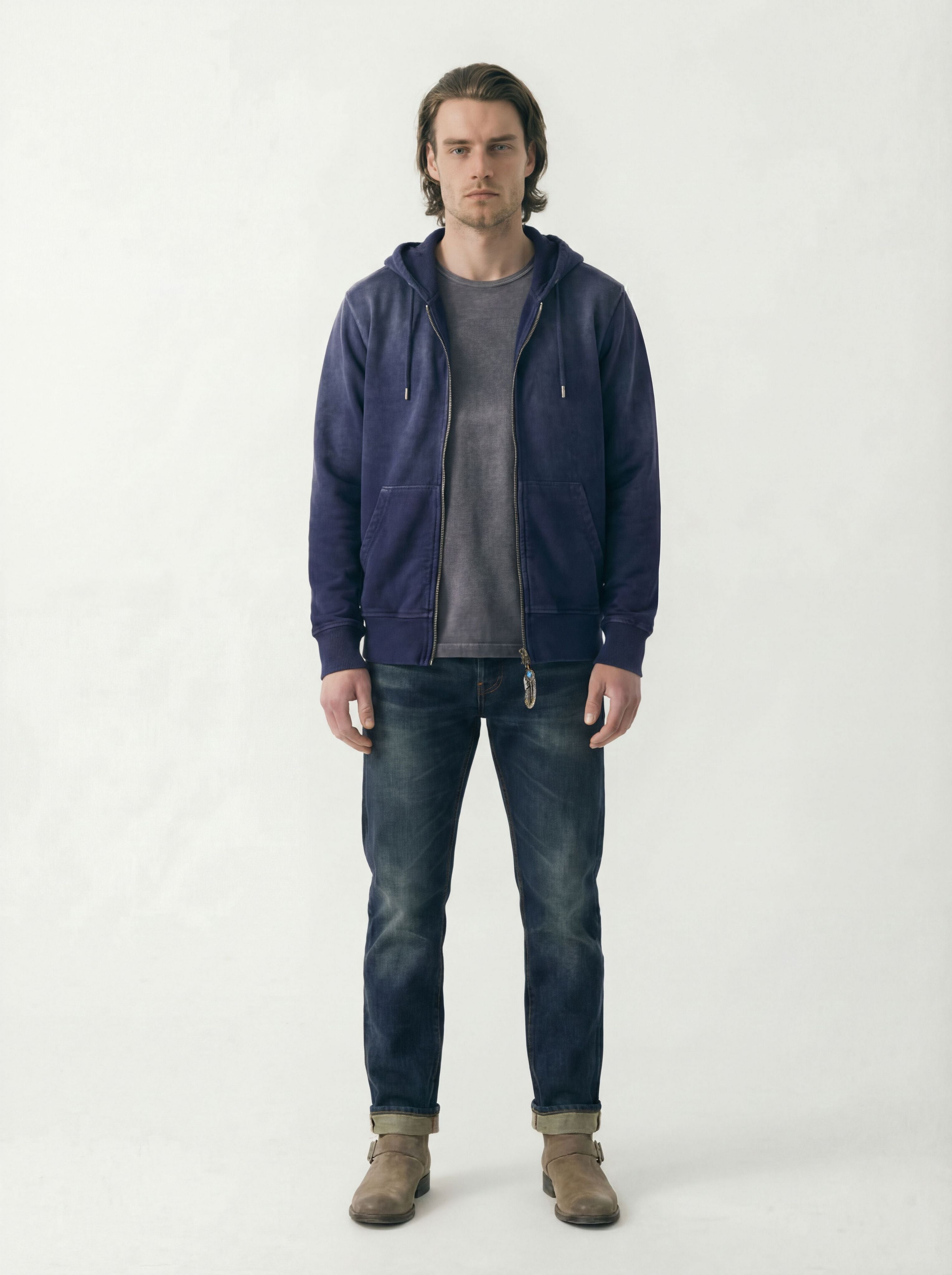 AM9800 NAVY HOODIE