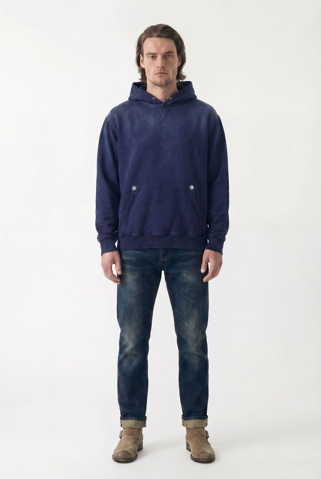 AM8500 NAVY HOODIE