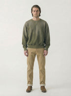 AM8700 OLIVE CREWNECK SWEATER