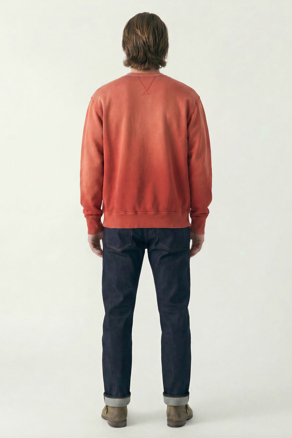 AM8700 RED CREWNECK SWEATER