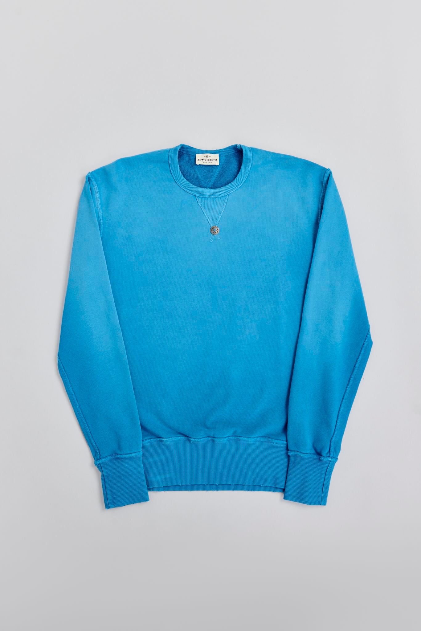 AM8700W TURQUOISE CREW NECK SWEATER