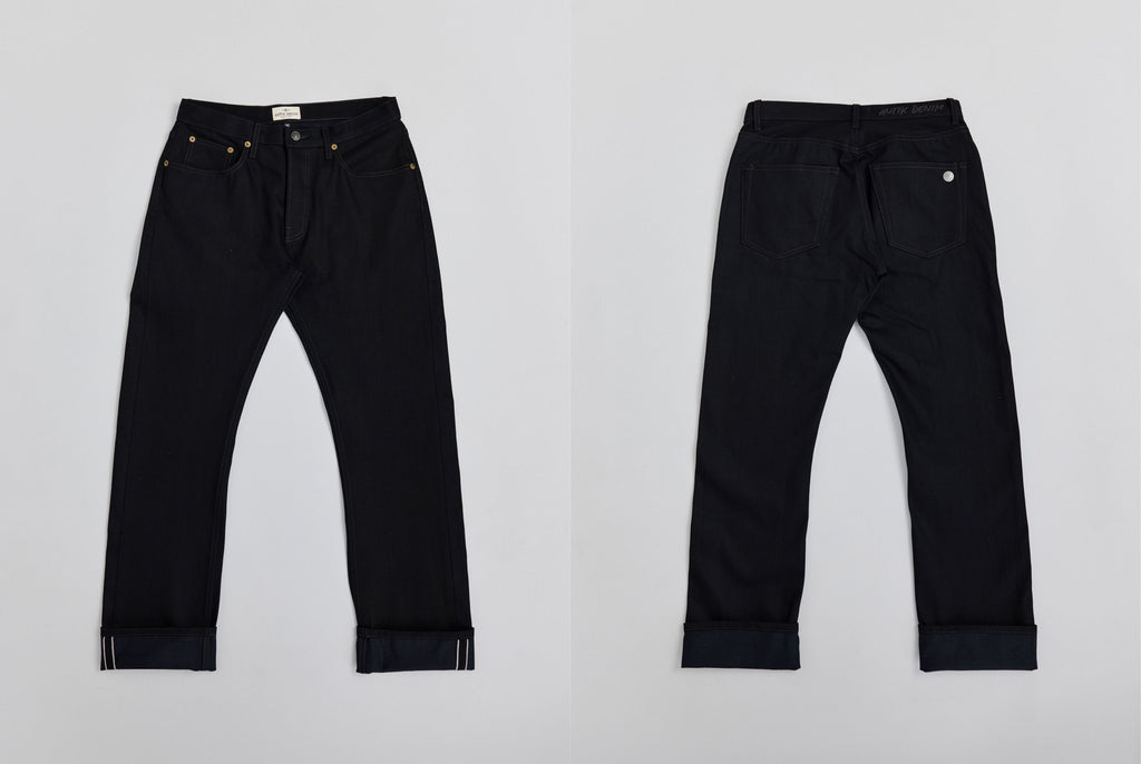 AM1002W RAW SLIM STRAIGHT JEANS