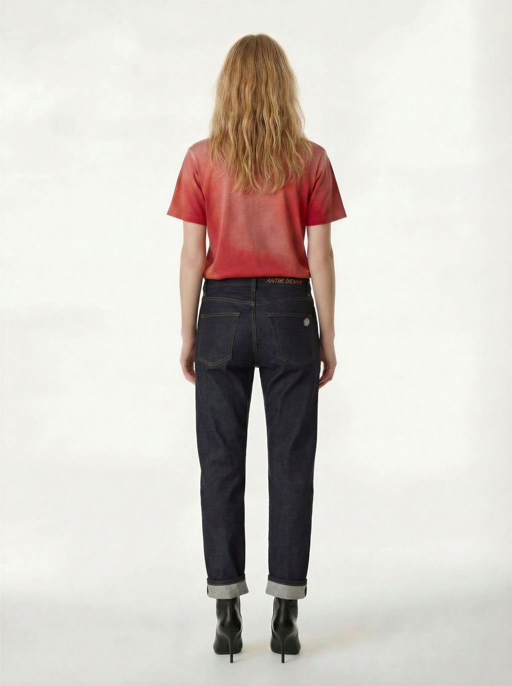 AM1004W RAW SLIM STRAIGHT JEANS