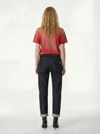 AM1004W RAW SLIM STRAIGHT JEANS