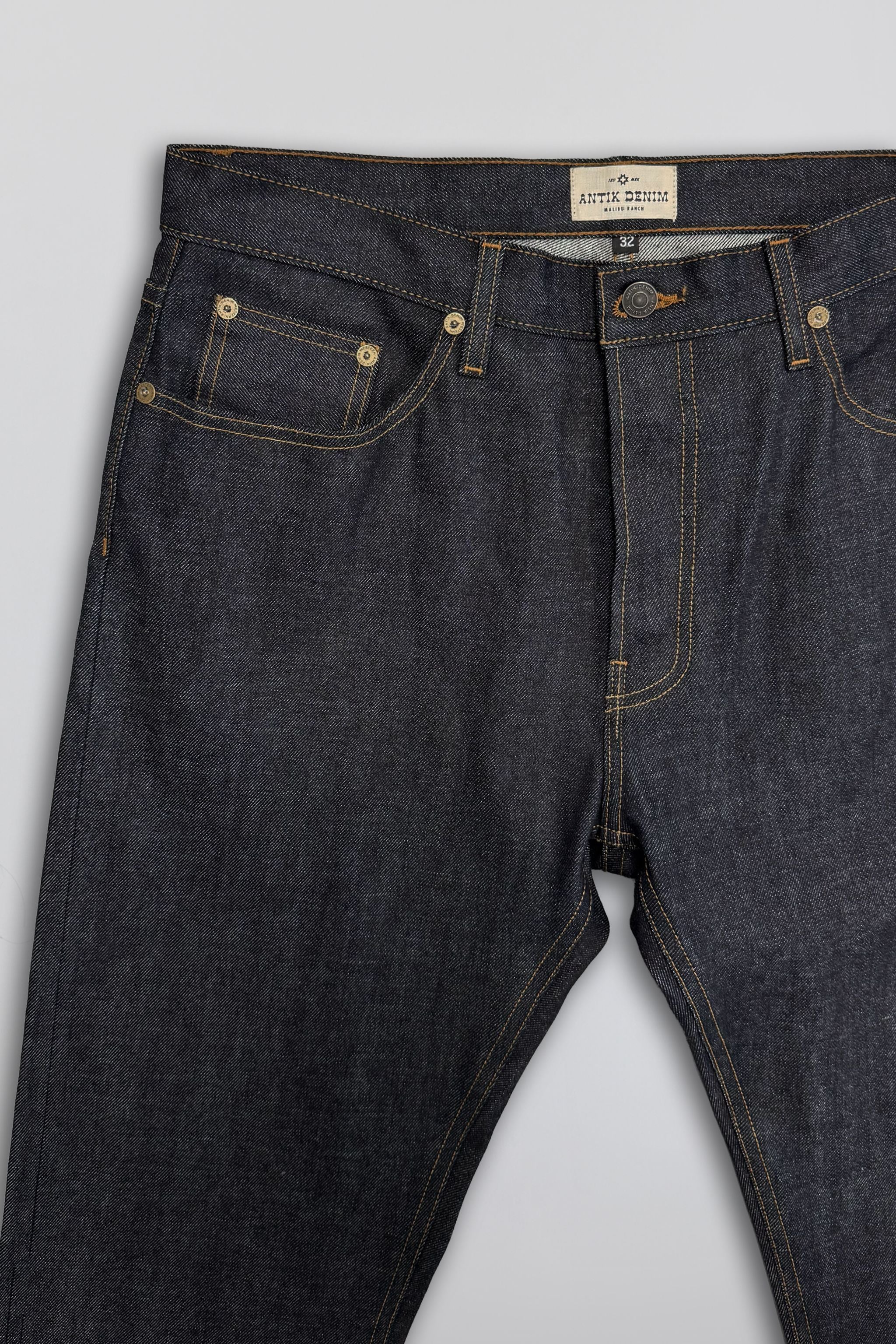AM1004W RAW SLIM STRAIGHT JEANS