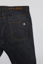 AM1004W RAW SLIM STRAIGHT JEANS
