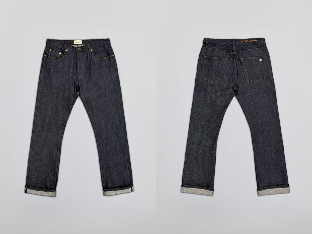 AM1004W RAW SLIM STRAIGHT JEANS