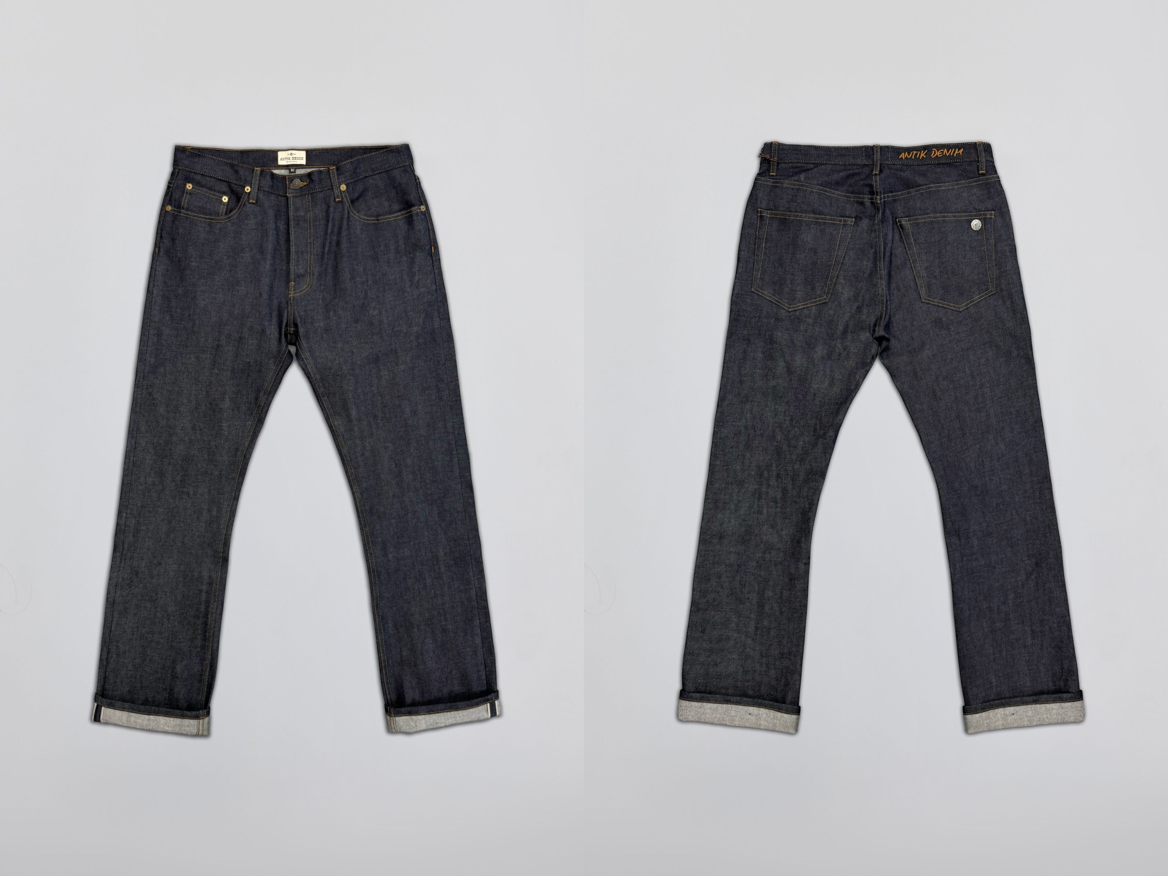 AM1004W RAW SLIM STRAIGHT JEANS