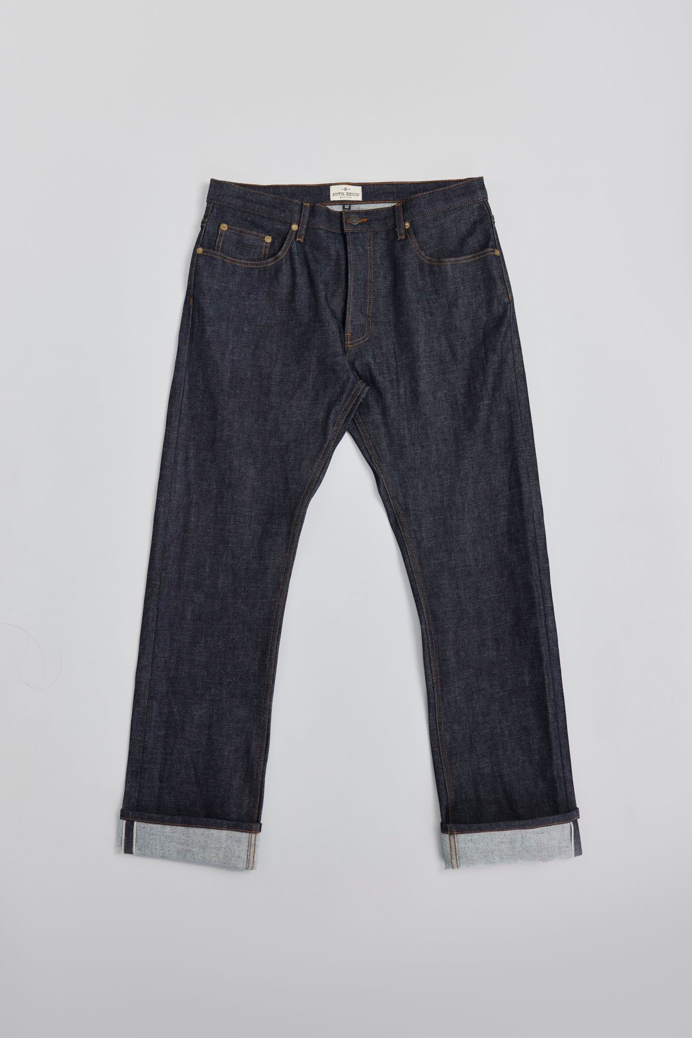 AM1001W RAW SLIM STRAIGHT JEANS