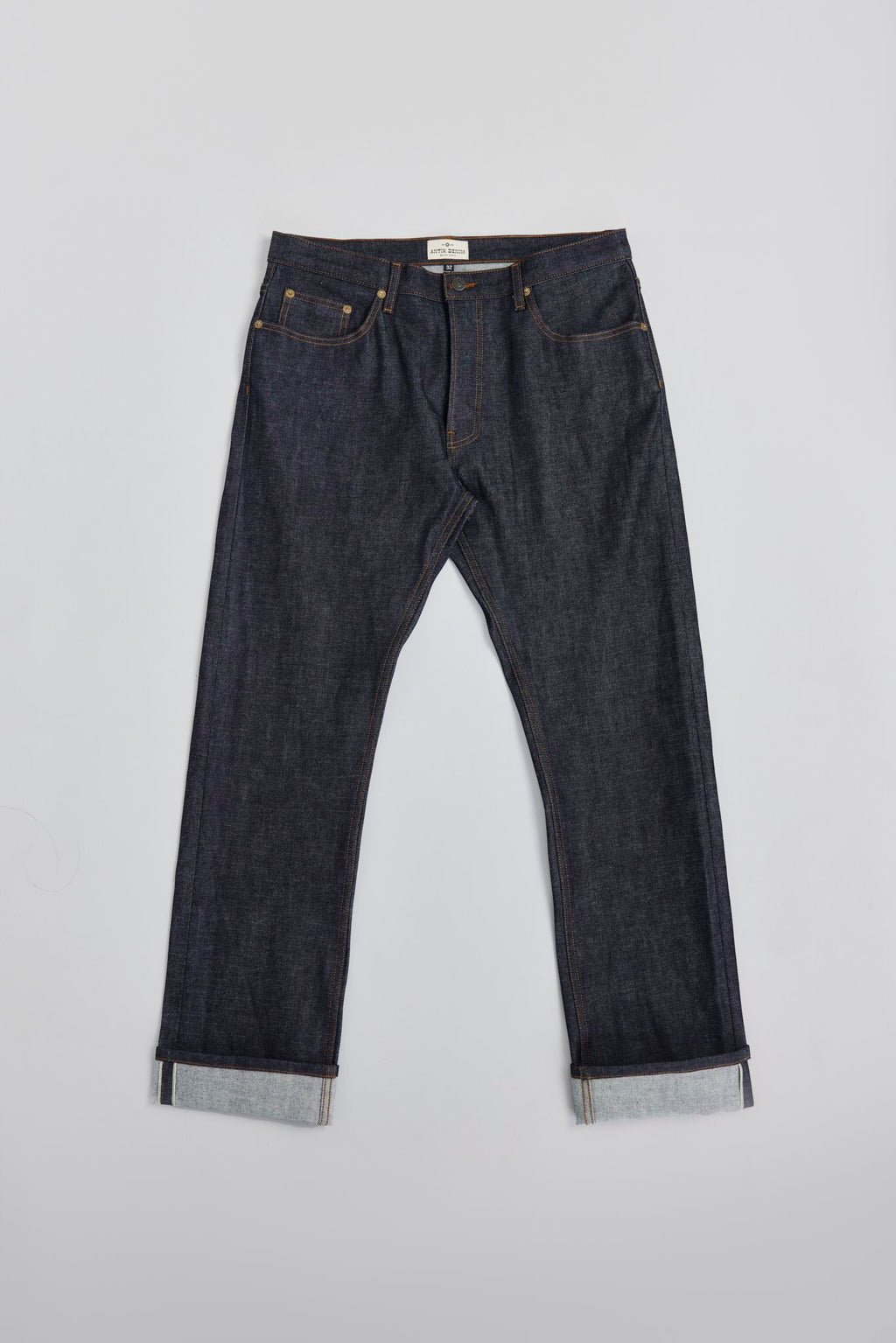 AM1001W RAW SLIM STRAIGHT JEANS