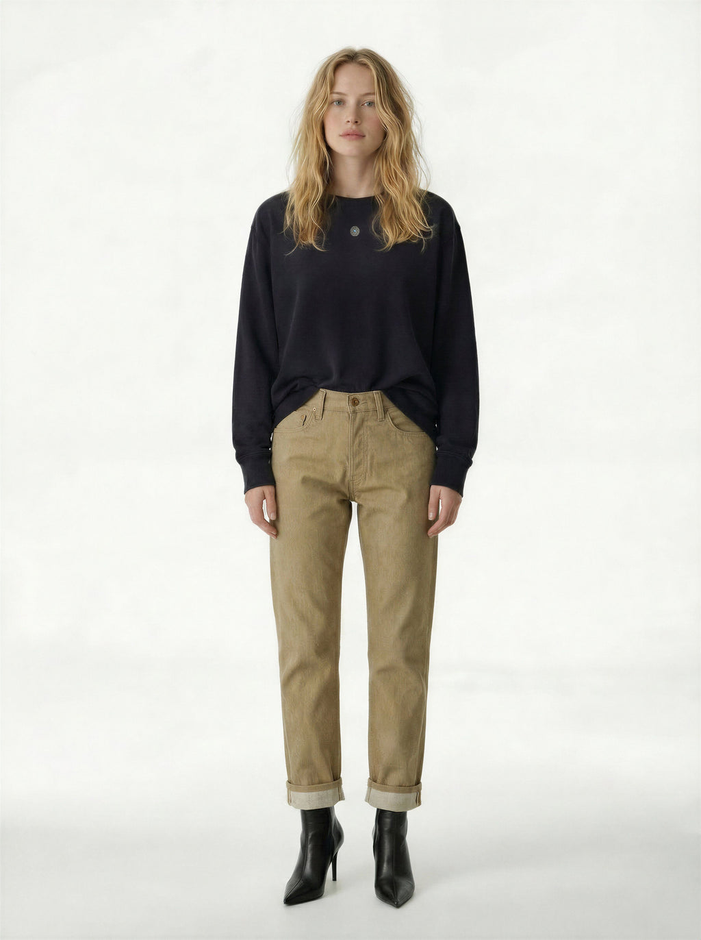 AM1003W RAW SLIM STRAIGHT JEANS