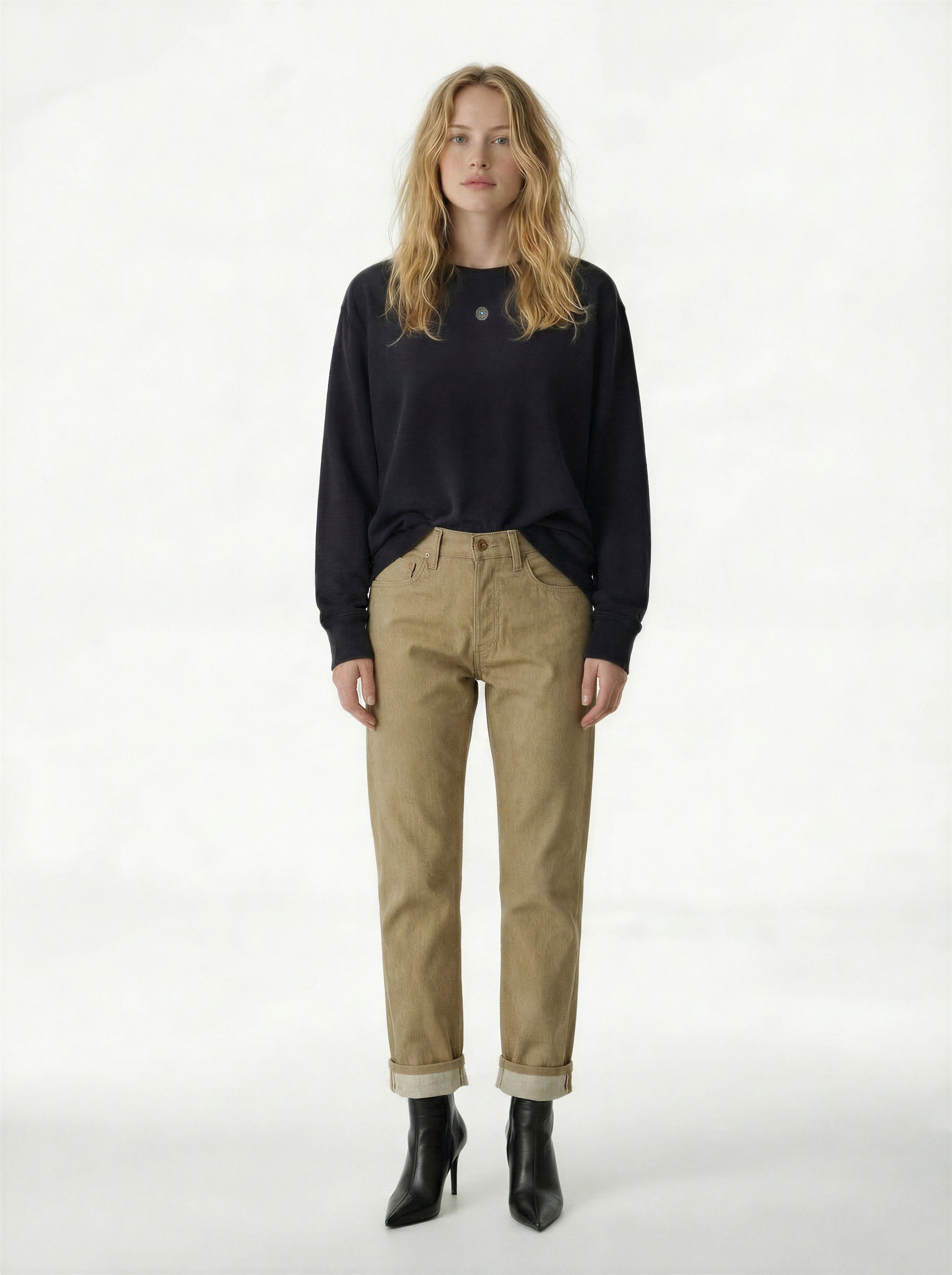 AM1003W RAW SLIM STRAIGHT JEANS
