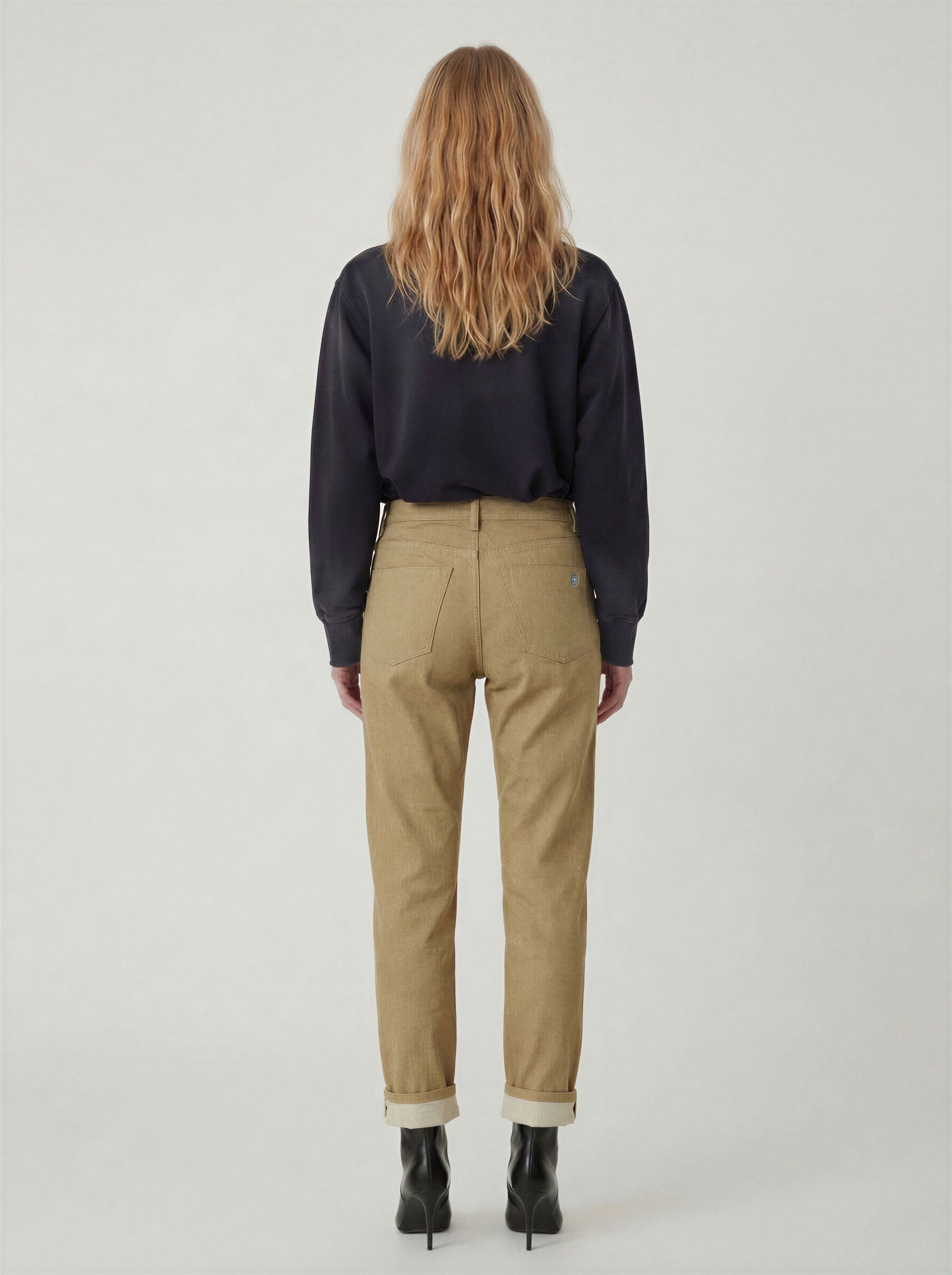 AM1003W RAW SLIM STRAIGHT JEANS
