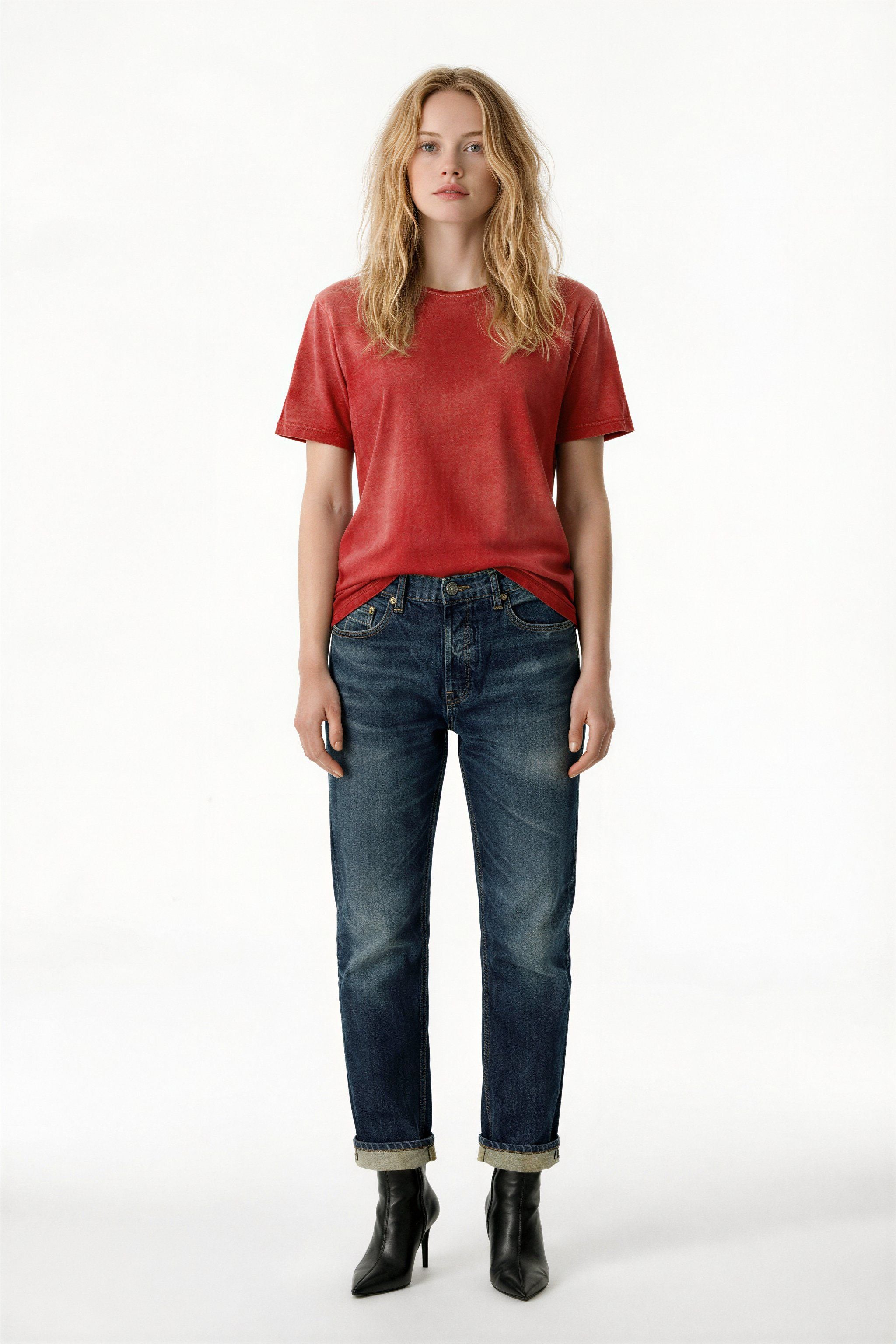 AM1001W HERITAGE SLIM STRAIGHT JEANS