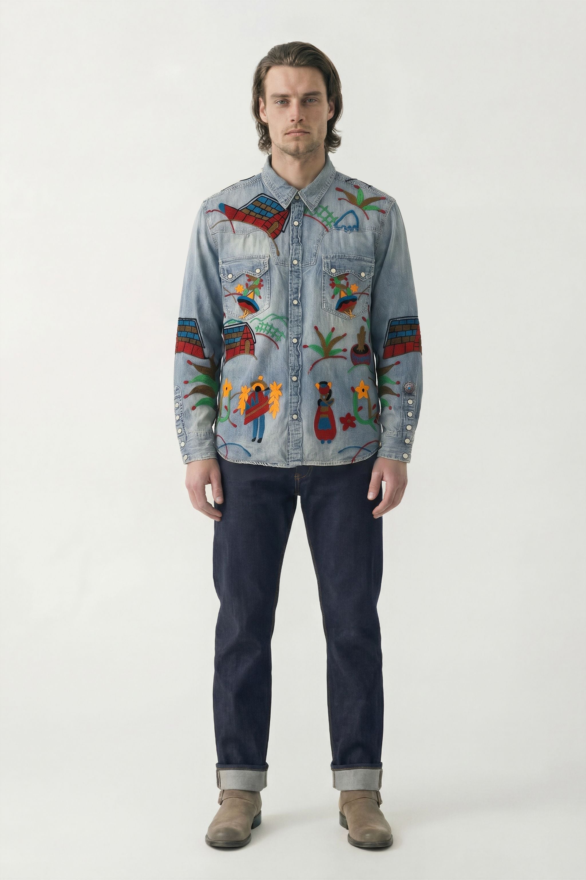 AW1603M LIGHT AGAVE SHIRT